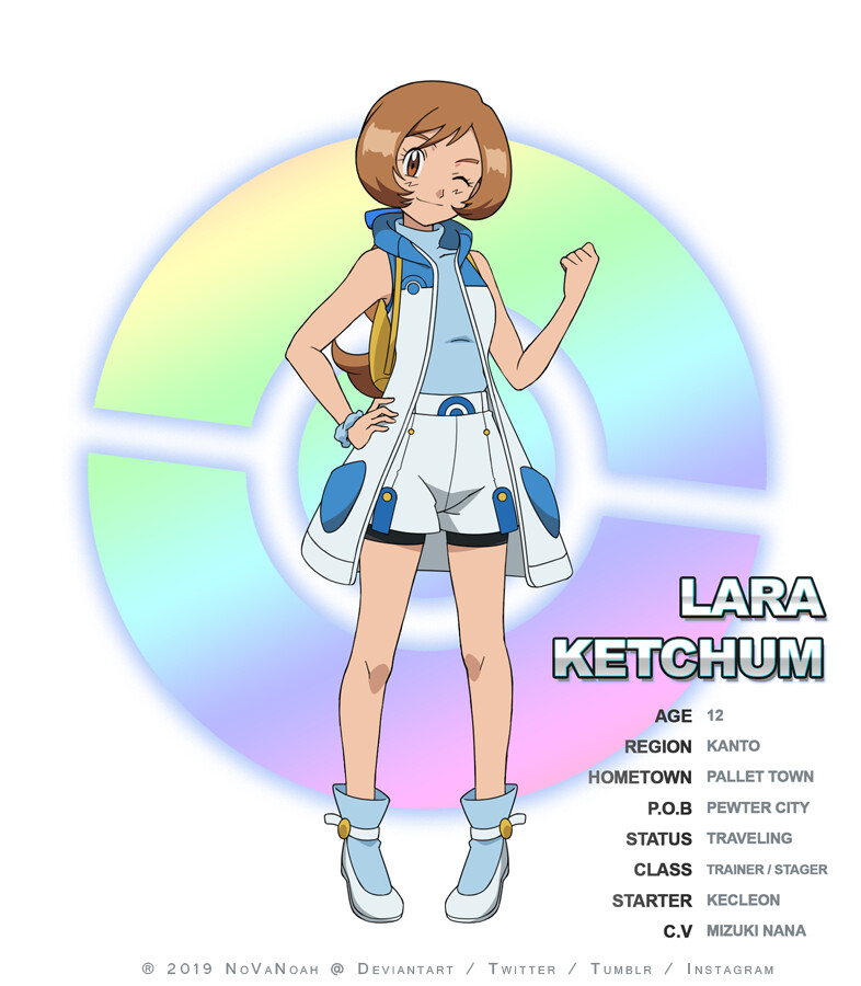 Noelia Ponce - Pokemon Soul Masters Character Designs